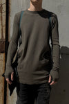BORIS BIDJAN SABERI Long Sleeve T-Shirt AW22 LS1.2 RF FTN00001+FTJ00001 Gray PBBS23 5
